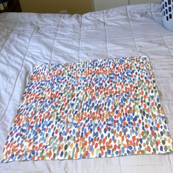 POTTERY BARN Annabel Watercolor Dot Organic Euro Sham 26 x 26 in Square - Picture 4 of 8